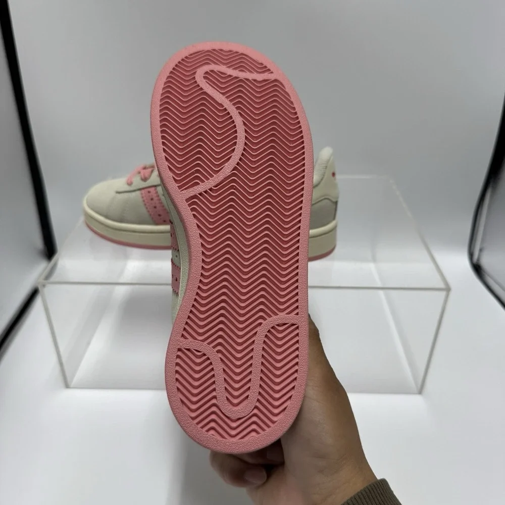 Brand New ADIDAS Campus 00s Kids Cream Pink Valentines Hearts JS3524 Size 3C